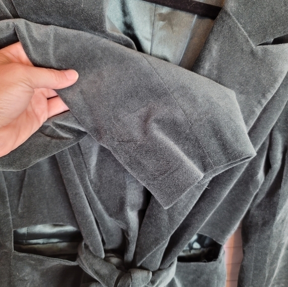 Good American Green Velvet Fit and Flatter Blazer Jacket, sz 4 / XL - Picture 8 of 15